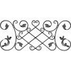 PSG 13.042 - ozdobný ornament pre kované ploty, brány a mreže