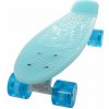 Penny board 22 BURN RIDER modrý fosforeskující, blikající kolečka