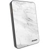 Picasee Powerbanka s MagSafe 5 000 mAh Šedá - White marble