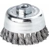 Hrncová kefa oceľ 65 x 0,5 mm M14 Lessmann 482217, splietaný drôt (EDE79880010)