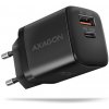 AXAGON ACU-PQ30 Síl nabíjačka do siete 30W, 2x port (USB-A + USB-C), PD3.0/PPS/QC4+/SFC/AFC/Apple ACU-PQ30