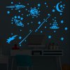 IZMAEL Fosforeskujúce samolepky Rakety 20 x 30