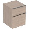 Geberit iCon - Bočná skrinka 45x60x48 cm, 2 zásuvky, dub 502.315.JH.1