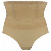 Sheila tvarujúce vysoké čipkované nohavičky 009 L béžová