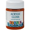 Lesklá akrylová farba Decola 56 ml / oranžová (akrylová farba Decola St. Petersburg)