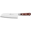 Lion Sabatier nôž Santoku SAVEUR mosadzné nity hnedý 18 cm