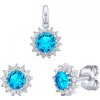 Silvego Strieborná súprava šperkov POET s tyrkysovým zirkónom JJJS2488BT