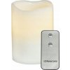 ACA Lighting biela sviečka 1 LED na batérie 2xAA + diaľkové ovládanie teplá b