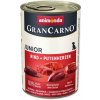 Animonda GRANCARNO® dog junior hovädzie a morčacie srdiečka 400g