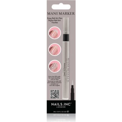 Nails Inc. Mani Marker ozdobný lak na nechty v aplikačnom pere odtieň Star Silver 3 ml