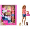 Barbie Bábika Kúpanie psov GDJ37