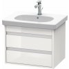 Duravit Ketho skrinka 60x45.5x48 cm závesná kúpeľňová skrinka pod umývadlo biela KT665002222