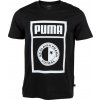Pánske tričko Puma, SLAVIA PRAGUE GRAPHIC TEE čierna,biela L