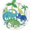 Unique Tanieriky papierové Dino party 17 cm 8 ks