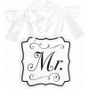 Svadobná tabuľa s nápisom Mr 23 x 24 cm