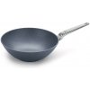 Wok DIAMOND LITE PRO 30 cm, na indukciu, rukoväť z nehrdzavejúcej ocele, titán, WOLL