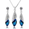 Austrian Crystal SW set Dark Blue