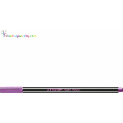 STABILO Pen 68 - Premium Metallic - samostatná fixka - metalická ružovočervená