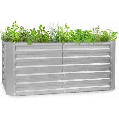 Blumfeldt Blum High Grow Straight, vyvýšený záhon, 120x60x60cm, 432l, oceľ (GDMB4-HighGrow120-SI)