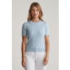 SVETER GANT STRETCH COTTON CABLE SS C-NECK FRESH BLUE
