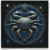 Vymalujsisam.sk Maľovanie podľa čísiel - Rak/Cancer 5 Veľkosť: 50x50cm, Rám: Bez rámu, iba zrolované plátno
