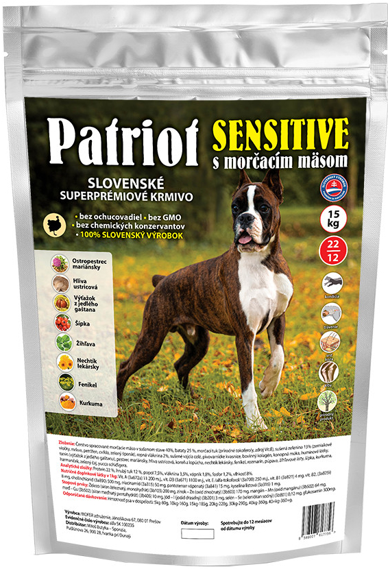 Patriot sensitive 22/12 2 x 15 kg