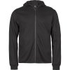 TeeJays Mikina s kapucí Athletic TJ 5706, na zip COT18570600205-black 2XL Černá