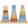 Tooky Toy Drevená skladacia veža Tvary
