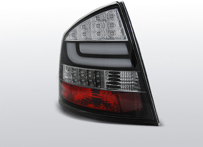 TUNING-TEC Zadné svetlá diódové, ŠKODA OCTAVIA II SEDAN, 2004-2012, ČIERNA LED BAR