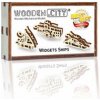 WOODEN CITY 3D puzzle mini sada Widgets: Lodě 28 dílků