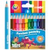 Pastelky JUNIOR Ocean World MINI šesťhranné - sada 12 ks