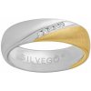 Silvego Snubný strieborný prsteň SHULIEN pozlátený 14 kt. žltým zlatom s Brilliance Zirconia SHG8501RWGP