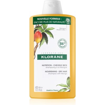 Klorane Mango intenzívne vyživujúci šampón pre suché vlasy 400 ml