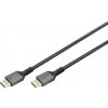 Digitus DisplayPort prepojovací kábel Konektor DisplayPort 1 m čierna DB-340201-010-S trojžilový tienený, flexibilný, bez halogénov, guľatý Kábel DisplayPort; DB-340201-010-S
