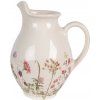 Clayre & Eef Béžový dekoračný keramický džbán s ružami Rosien S - 16*12*19 cm - Clayre & Eef
