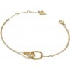 Guess Pozlátený dámsky náramok Nuances JSBB04555JWYG 18,4 cm