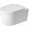 Duravit ME by Starck - Závesné WC s HygieneFlush, Rimless, HygieneGlaze, biela 2579092000