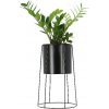 Držiak na kvetináč WINDOW DRESSING PLANTER na podstavci, čierna, pr.31x48cm|Esschert Design