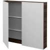 Dreja Dvojdverová zrkadlová skrinka PREMIUM GA2E 80 - D25 Teak