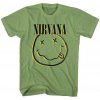 Nirvana tričko Inverse Smiley Zelená M