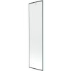 Mexen Next, vaňová zástena 1-krídlová 50 x 150 cm, fixné krídlo, 6 mm číre sklo s čiernym vzorom, biely profil, 895-050-000-00-70-20