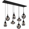 Závesné svietidlo TRIO Lumina, 8x E14 čierna