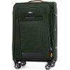 Rogal Zelený látkový cestovný kufor do lietadla 