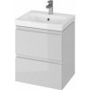 Cersanit MODUO 50 Skrinka umývadlová závesná, 49,4x39,7x57 cm Šedá lesk S929-011 S929-011