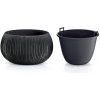 Prosperplast BETON BOWL Kvetináč s vkladom 29 cm čierna DKB290