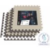 Podložka puzzle EVA 1cm - 4 ks krémovo/hnedá