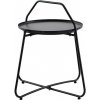 Sunfun Melina Odkladací stolík, ⌀ 60 × 57,5 ​​cm, oceľ, FTS40912A-BLACK