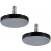 Walteco Stavacia skrutka M8 s PTFE základňou priemer 50mm, výška 25mm, svetlosivá, 2 ks , 50567