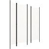 vidaXL so 4 panelmi krémovo biely 200x180 cm
