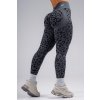 Kompresné push-up legíny s leopardím vzorom PRIMAL 849 BLACK LEOPARD - BLACK LEOPARD - XS